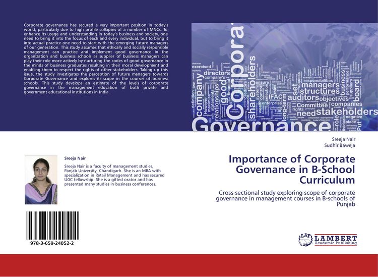 Produktbild: Importance of Corporate Governance in B-School Curriculum