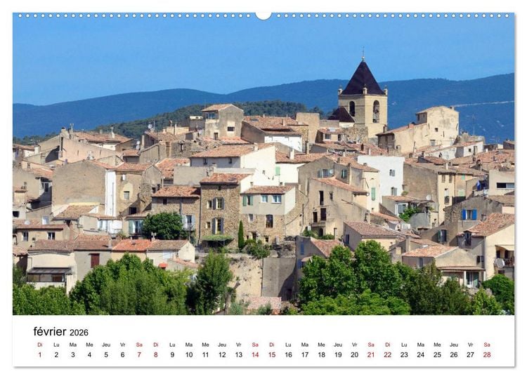 Produktbild: Les plus beaux villages du Luberon (Calendrier mural 2026 DIN A2 vertical) calendrier de bureau