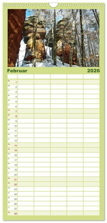 Produktbild: Familienplaner 2026 - Oasen der Ruhe 2026 / Geburtstagskalender mit 5 Spalten (Wandkalender, 21 x 45 cm) CALVENDO