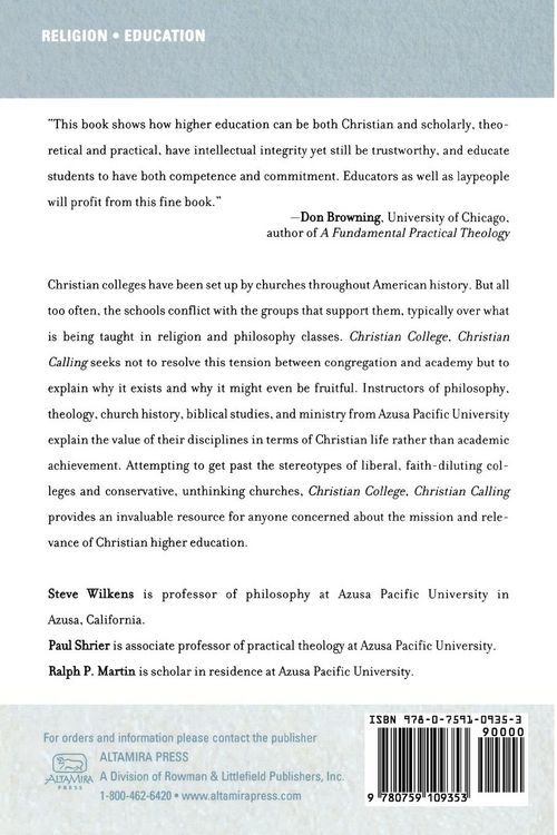 Produktbild: Christian College, Christian Calling
