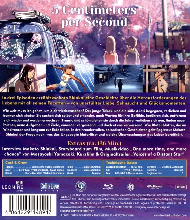Produktbild: 5 Centimeters per second