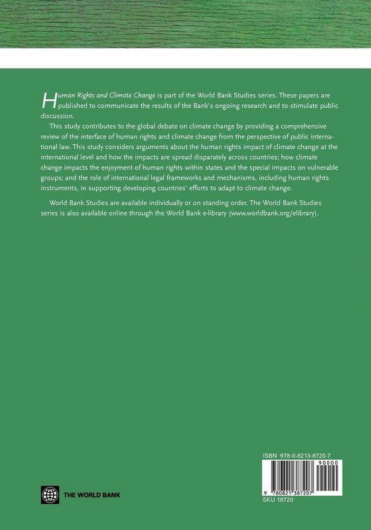 Produktbild: Human Rights and Climate Change