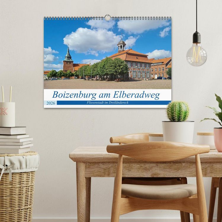 Produktbild: Boizenburg an der Elbe - Fliesenstadt im Dreil&auml;ndereck (Wandkalender 2026 DIN A3 quer), CALVENDO Monatskalender