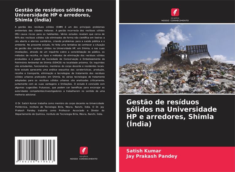 Produktbild: Gest&atilde;o de res&iacute;duos s&oacute;lidos na Universidade HP e arredores, Shimla (&Iacute;ndia)