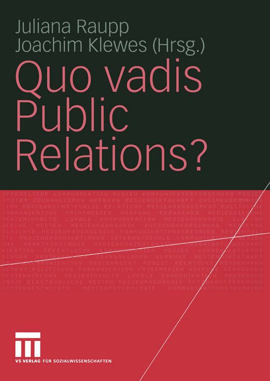 Produktbild: Quo vadis Public Relations?