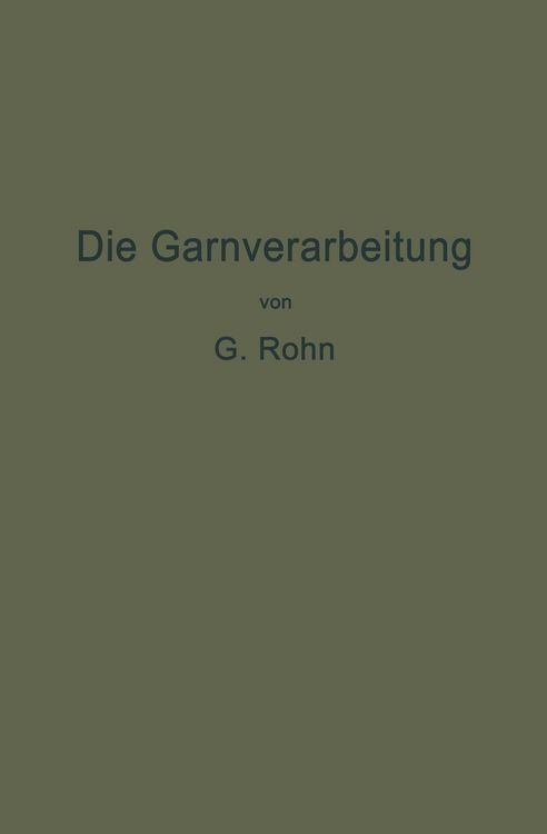 Produktbild: Die Garnverarbeitung