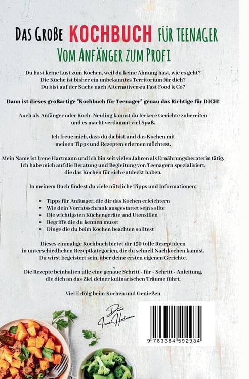 Produktbild: Das gro&szlig;e Teenager Kochbuch: Das ultimative Anf&auml;nger-Kochbuch f&uuml;r Teenager!
