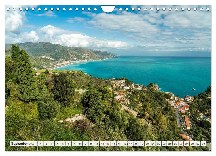 Produktbild: Sizilien - Taormina (Wandkalender 2026 DIN A4 quer), CALVENDO Monatskalender