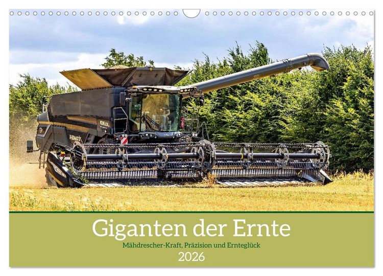 Produktbild: Giganten der Ernte (Wandkalender 2026 DIN A3 quer), CALVENDO Monatskalender