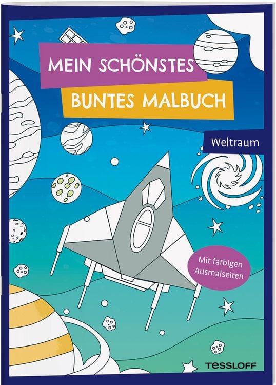 Produktbild: Mein sch&ouml;nstes buntes Malbuch. Weltraum