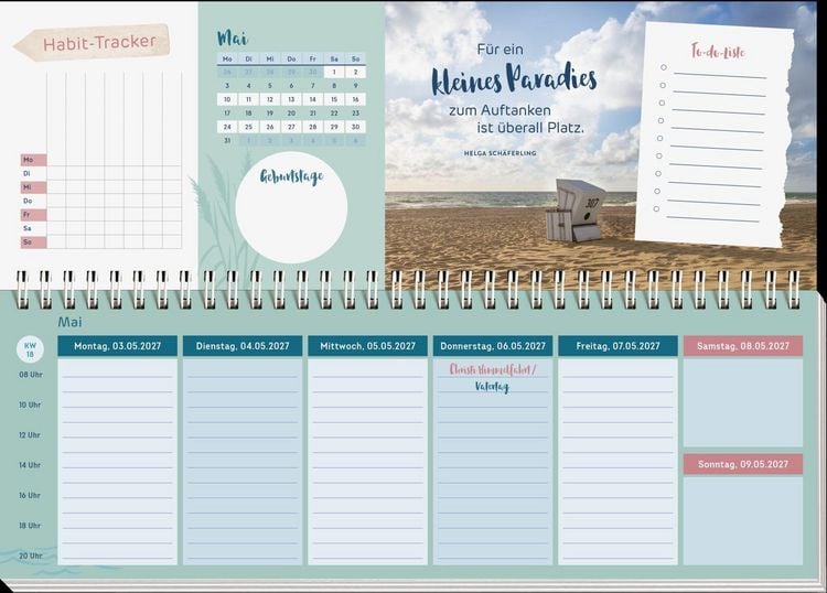 Produktbild: Tischkalender 2027 quer: Nimm dir etwas Zeit f&uuml;r dich