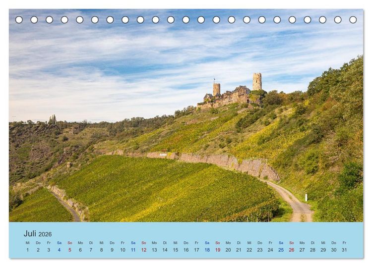 Produktbild: Moselansichten (Tischkalender 2026 DIN A5 quer), CALVENDO Monatskalender