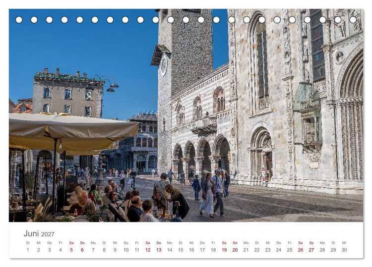 Produktbild: Como und der Comer See (Tischkalender 2027 DIN A5 quer), CALVENDO Monatskalender