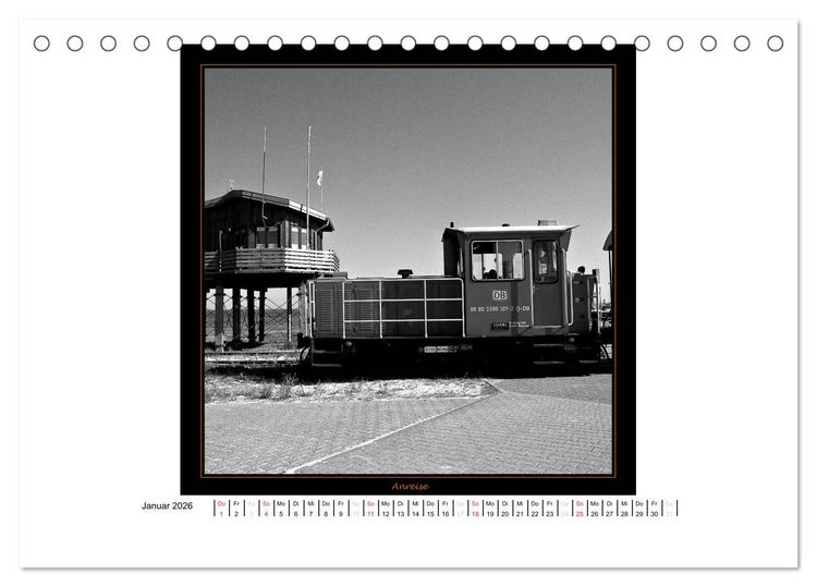 Produktbild: Wangerooge in Fine Art (Tischkalender 2026 DIN A5 quer), CALVENDO Monatskalender