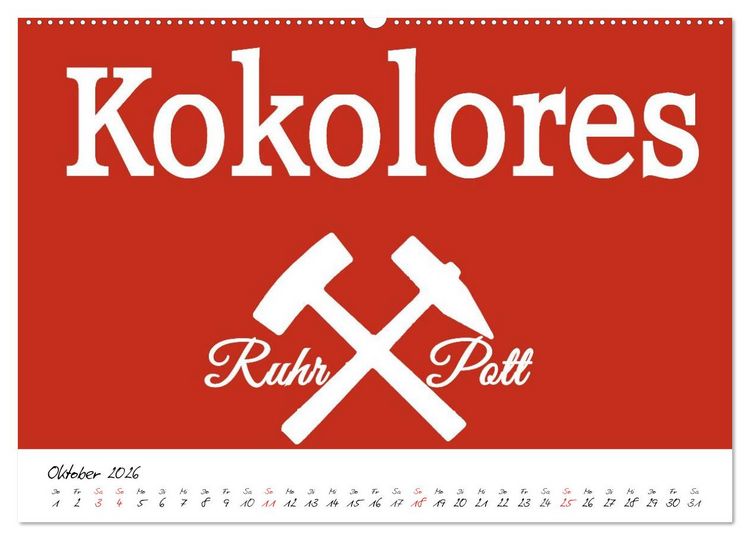 Produktbild: Ruhrpott Vokabeln (hochwertiger Premium Wandkalender 2026 DIN A2 quer), Kunstdruck in Hochglanz