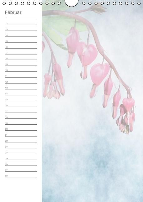 Produktbild: Zarte Bl&uuml;ten / Geburtstagskalender (Wandkalender immerw&auml;hrend DIN A4 hoch)