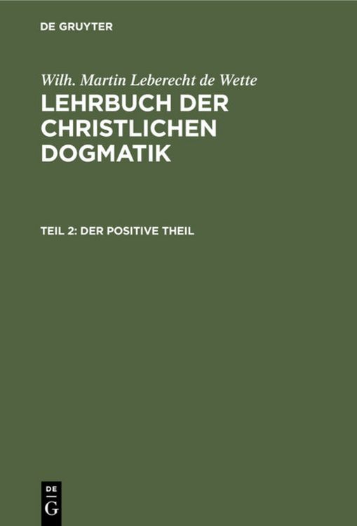 Produktbild: Der positive Theil