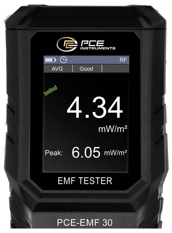 Produktbild: PCE Instruments EMF-Tester PCE-EMF 30 Magnetfeld bis 999,9 mG |Gro&szlig;e Bandbreite |1 MHz &hellip; 10GHz |5 Hz &hellip; 3500 MHz