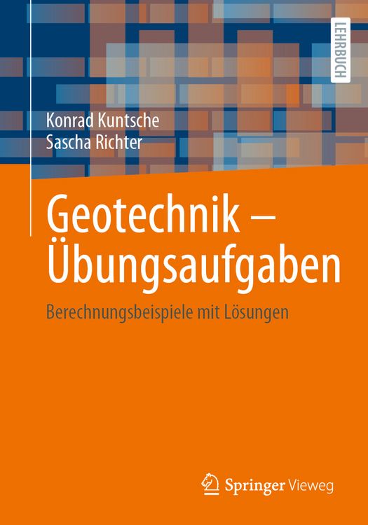 Produktbild: Geotechnik &ndash; &Uuml;bungsaufgaben