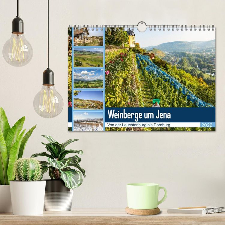 Produktbild: Weinberge um Jena (Wandkalender 2026 DIN A4 quer), CALVENDO Monatskalender
