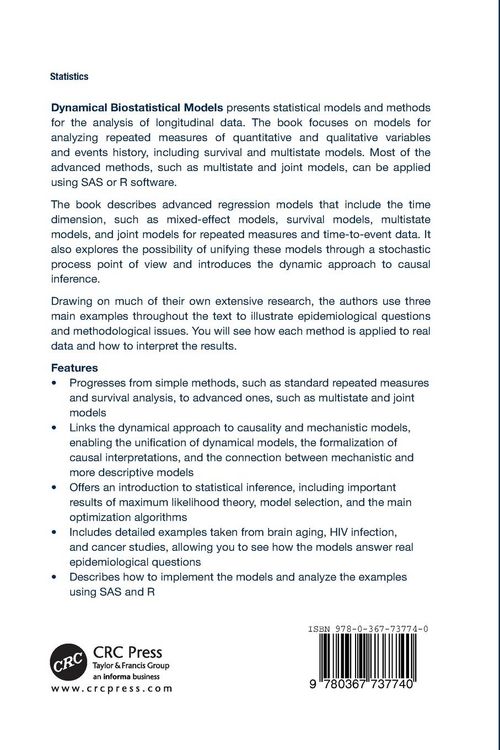 Produktbild: Dynamical Biostatistical Models