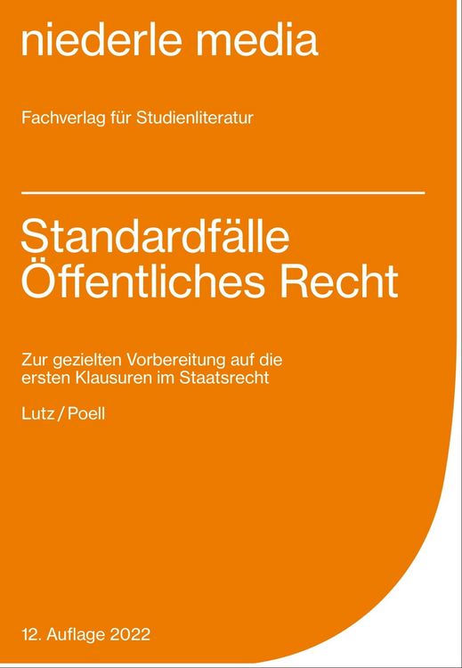 Produktbild: Standardf&auml;lle &Ouml;ffentliches Recht f&uuml;r Anf&auml;nger 2022