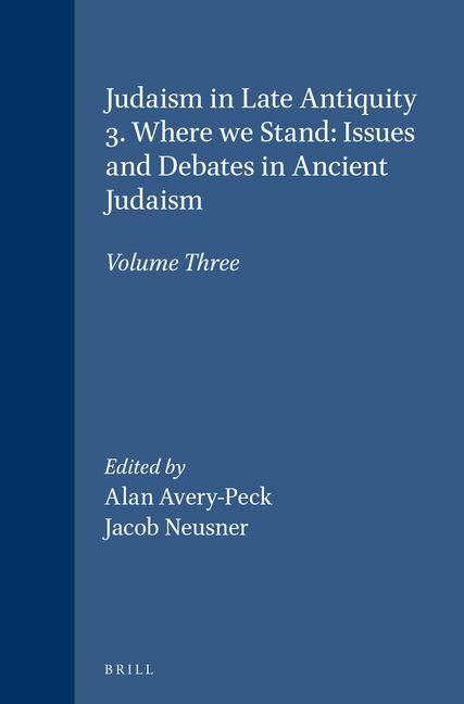Produktbild: Judaism in Late Antiquity 3. Where We Stand: Issues and Debates in Ancient Judaism