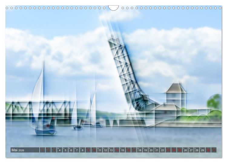 Produktbild: Digital - Kubistisch - Piktorial (Wandkalender 2026 DIN A3 quer), CALVENDO Monatskalender