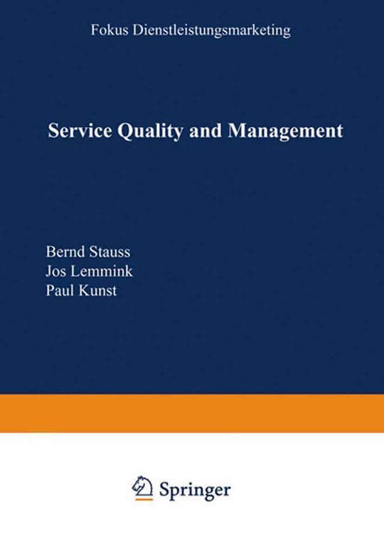 Produktbild: Service Quality and Management