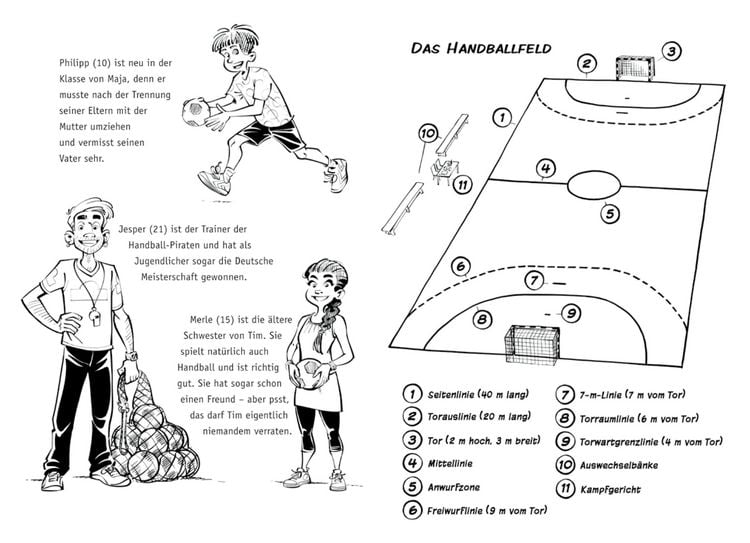 Produktbild: Die Handball-Piraten (Band 1) &ndash; Sprung, Wurf und Sieg