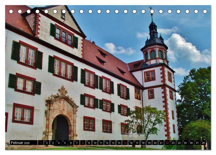 Produktbild: Burgen- und Schl&ouml;sserreise durch Deutschland (Tischkalender 2026 DIN A5 quer), CALVENDO Monatskalender
