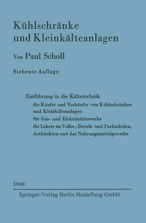 Produktbild: K&uuml;hlschr&auml;nke und Kleink&auml;lteanlagen