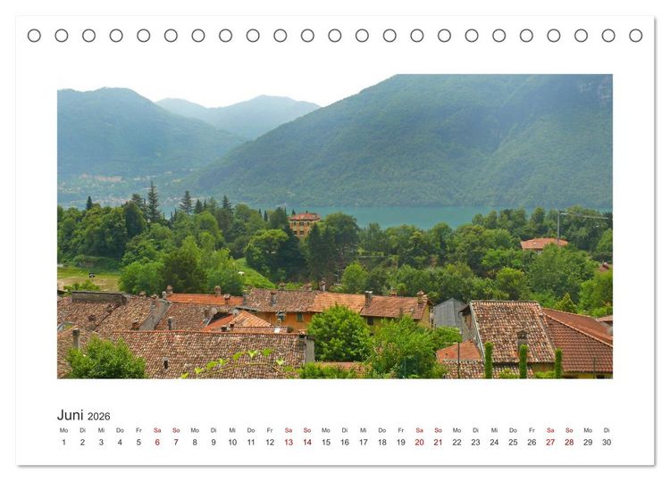 Produktbild: Valsolda. Malerische D&ouml;rfer am Luganer See (Tischkalender 2026 DIN A5 quer), CALVENDO Monatskalender