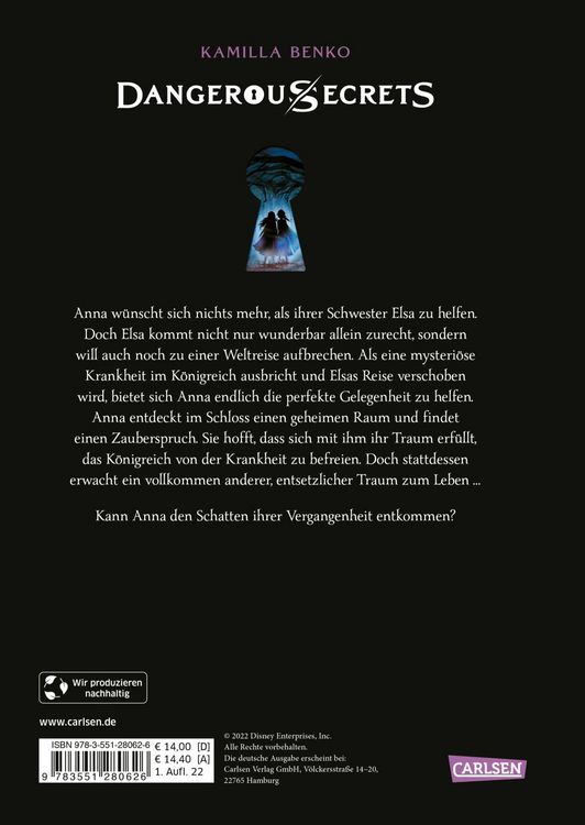 Produktbild: Disney &ndash; Dangerous Secrets 4: Elsa und Anna: DER WALD DER SCHATTEN (Die Eisk&ouml;nigin)