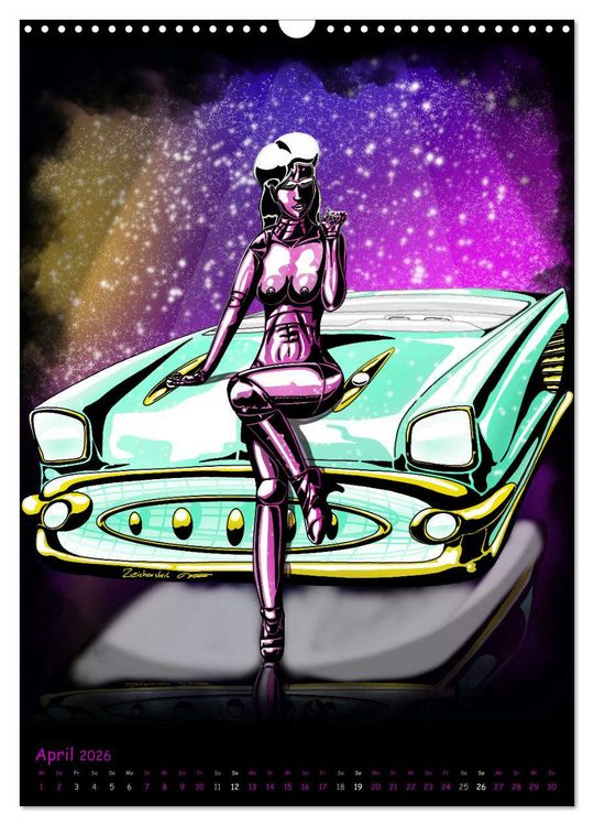 Produktbild: CYBER PINUPS (Wandkalender 2026 DIN A3 hoch), CALVENDO Monatskalender