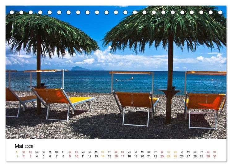 Produktbild: Auf den Liparischen Inseln (Tischkalender 2026 DIN A5 quer), CALVENDO Monatskalender