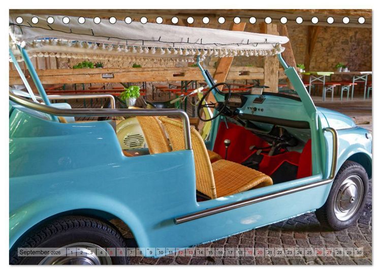 Produktbild: Cinquecento Der kleine Italiener - 60 Jahre zeitloses Kultobjekt (Tischkalender 2026 DIN A5 quer), CALVENDO Monatskalender