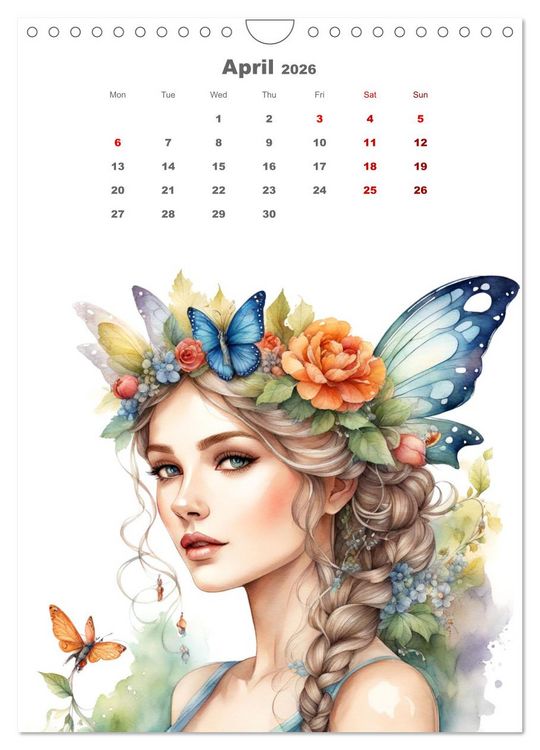 Produktbild: The fairies (Wall Calendar 2026 DIN A4 portrait), CALVENDO 12 Month Wall Calendar