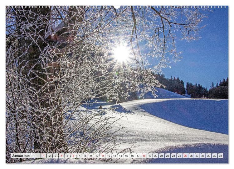 Produktbild: Gr&uuml;&szlig;e aus Unken (Wandkalender 2026 DIN A2 quer), CALVENDO Monatskalender