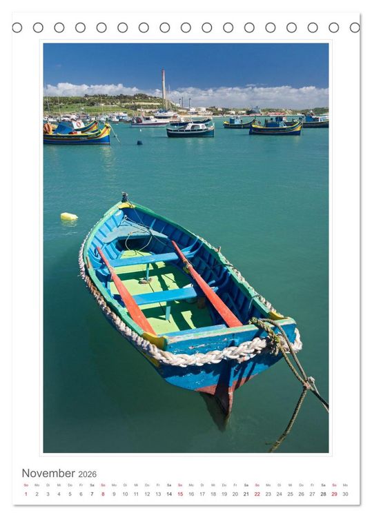 Produktbild: Malta Impressionen (Tischkalender 2026 DIN A5 hoch), CALVENDO Monatskalender