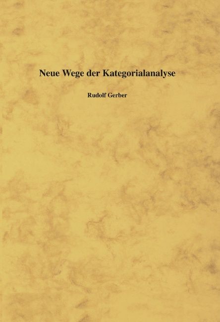 Produktbild: Neue Wege der Kategorialanalyse