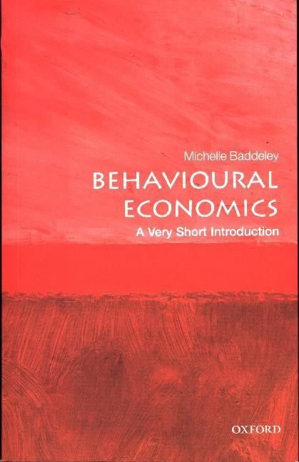 Produktbild: Behavioural Economics: A Very Short Introduction