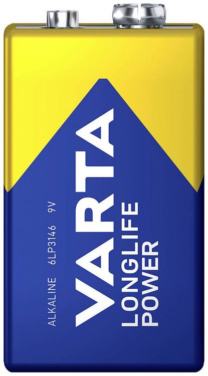 Produktbild: Varta LONGLIFE Power 9V Bli 1 9 V Block-Batterie Alkali-Mangan 580 mAh 9 V 1 St.