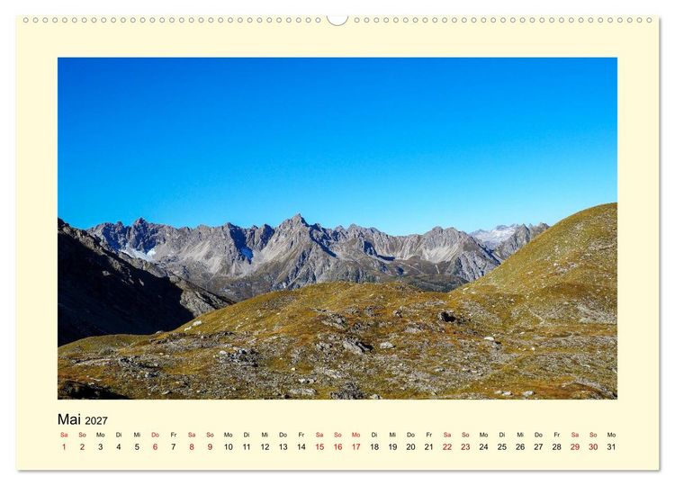 Produktbild: Lechtaler Alpen (Wandkalender 2027 DIN A2 quer), CALVENDO Monatskalender