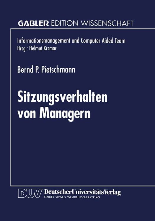 Produktbild: Sitzungsverhalten von Managern