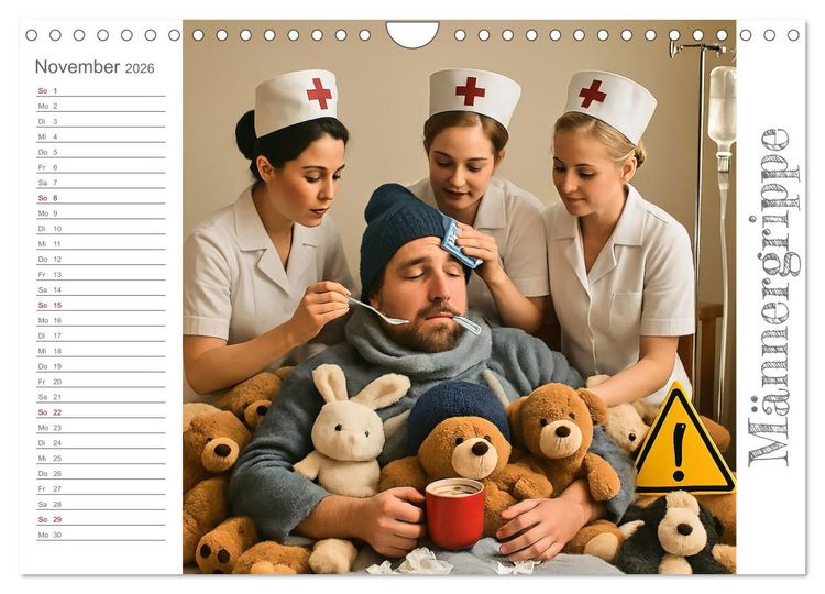 Produktbild: M&auml;nneralarm - Ein Jahr voller herrlicher M&auml;nnlichkeit (Wandkalender 2026 DIN A4 quer), CALVENDO Monatskalender