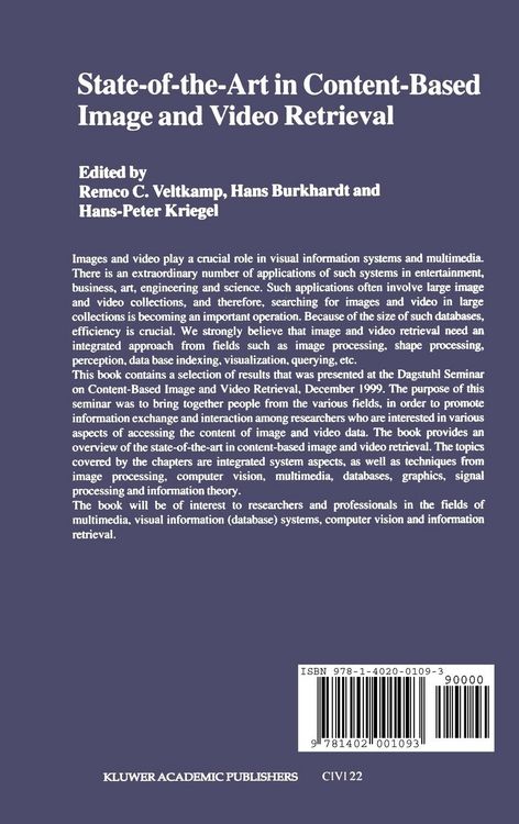 Produktbild: State-of-the-Art in Content-Based Image and Video Retrieval