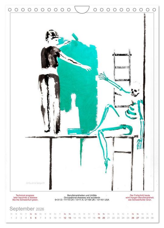 Produktbild: TOTENTANZ HERRENWAHL Haiku Zenga Photo DANCE OF DEATH MEN'S CHOICE (Wandkalender 2026 DIN A4 hoch), CALVENDO Monatskalender