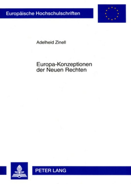 Produktbild: Europa-Konzeptionen der Neuen Rechten