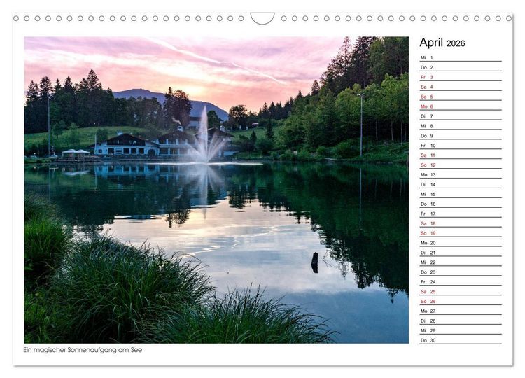 Produktbild: Zu Besuch am Riessersee (Wandkalender 2026 DIN A3 quer), CALVENDO Monatskalender